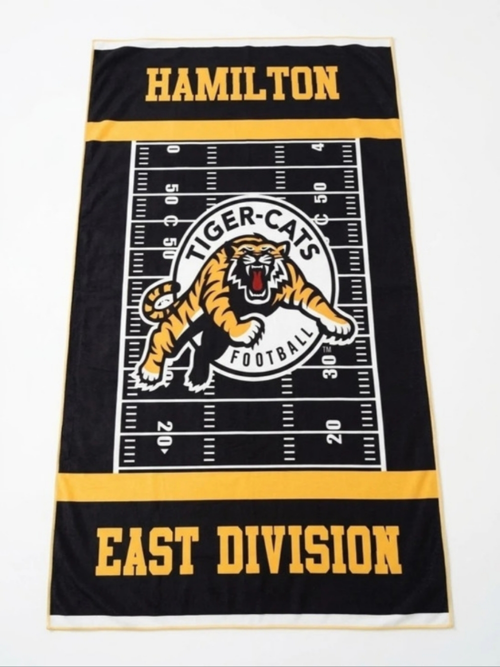 Hamilton Tiger-Cats CFL Beach Towel Throw Blanket 62x35